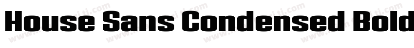 House Sans Condensed Bold字体转换